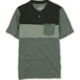 thumbnail image 1 of Ecko Unltd. Mens Nep Colorblock Henley Shirt, Black, X-Small, 1 of 1