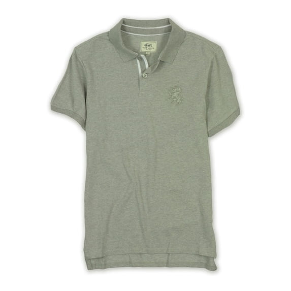 Ecko Unltd. Mens Slim Fit Pique Rugby Polo Shirt, Grey, Small