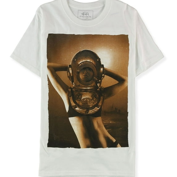 Ecko Unltd. Mens Starry Night Graphic T-Shirt, White, X-Small