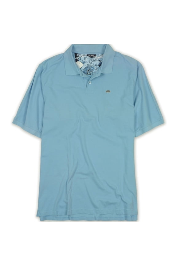 Mens Wall Burner Rhino Patch Polo Shirt, Blue, Small