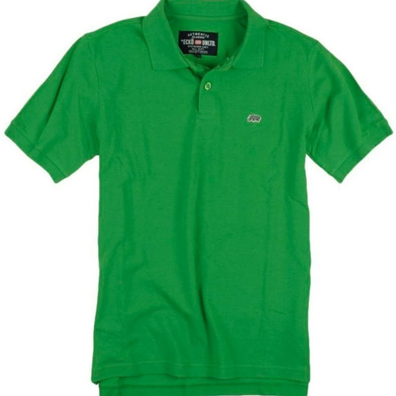 Ecko Unltd. Mens Wallburner Solid Color Polo Shirt, Green, X-Small