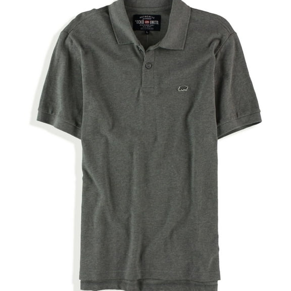 Ecko Unltd. Mens Wallburner Solid Color Polo Shirt, Grey, Small