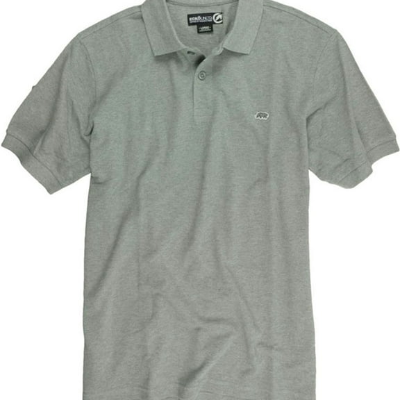 Ecko Unltd. Mens Wallburner Solid Color Polo Shirt, Grey, X-Small