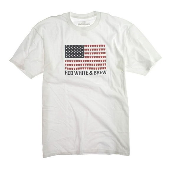 Ecko Unltd. Mens White And Brew Graphic T-Shirt, White, Small