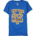 thumbnail image 1 of Ecko Unltd. Womens Sports Ny Crew Nk Bling Graphic T-Shirt, Blue, Small, 1 of 1