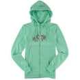 thumbnail image 1 of Ecko Unltd. Womens Worldwide Rhino Zip Up Hoodie Sweatshirt, Green, Small, 1 of 1
