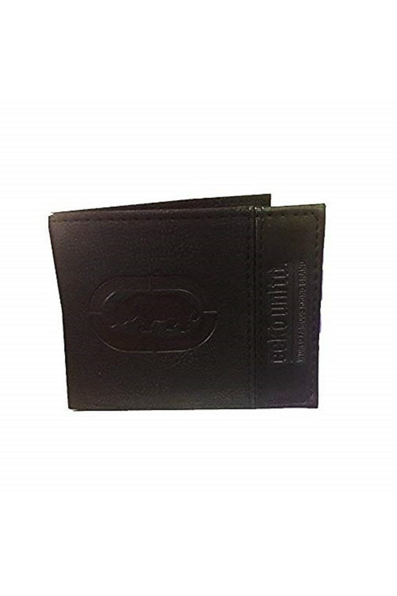 World Famous Rhino Adult Men's Genuine Leather Black Wallets - Gift Boxed Keepsake Metal Box, Bi-Fold Wallet (Design 4)