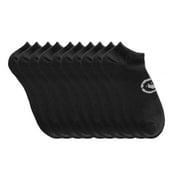 Ecko Unltd by Ecko Unlimited Moisture-Wicking Ankle Socks Mens, Black 10-Pack