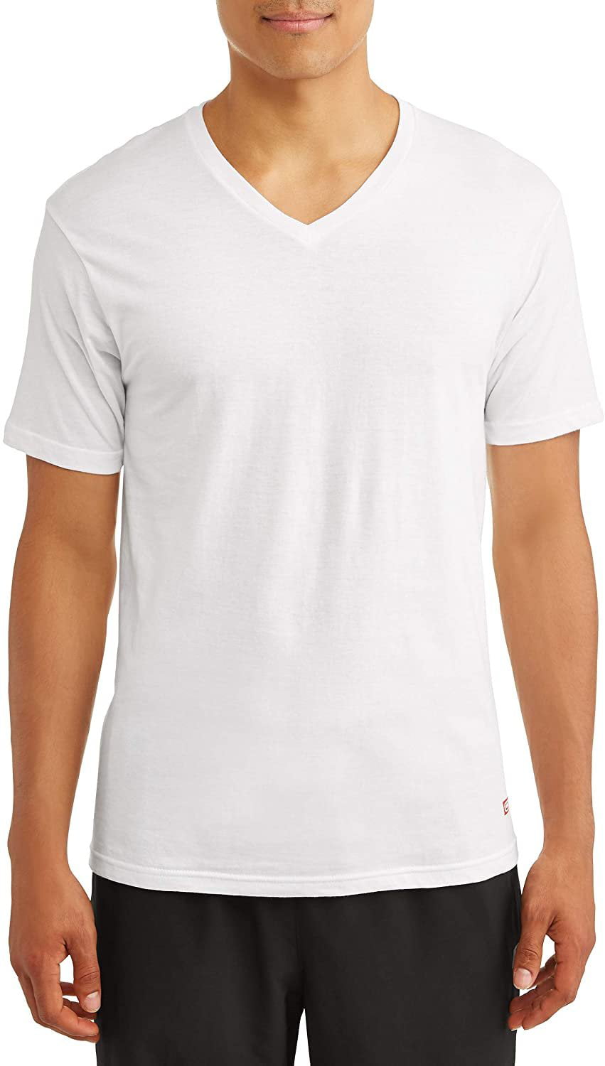 Ecko unltd Mens 3 Pack of v Neck t-Shirts Super Soft Ring Spun Cotton 100%  Cotton White