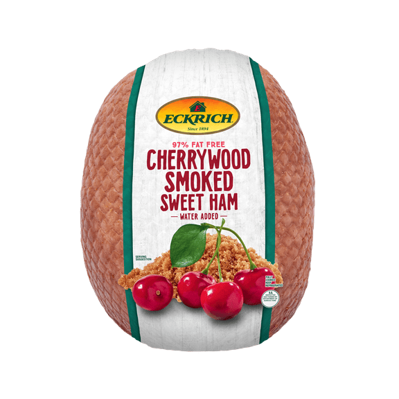 Eckrich Cherrywood Smoked Deli Ham in Vacuum-Sealed Plastic Packaging