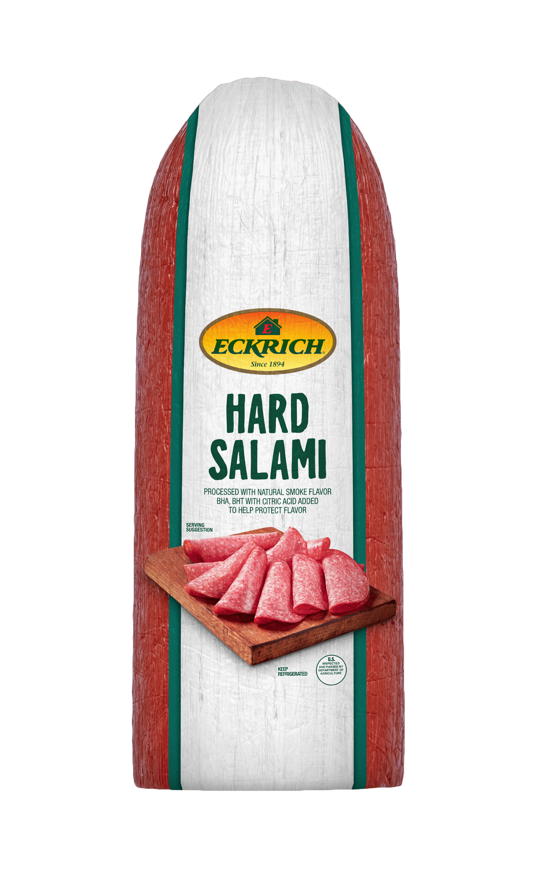 Eckrich Deli Hard Salami, Deli Sliced