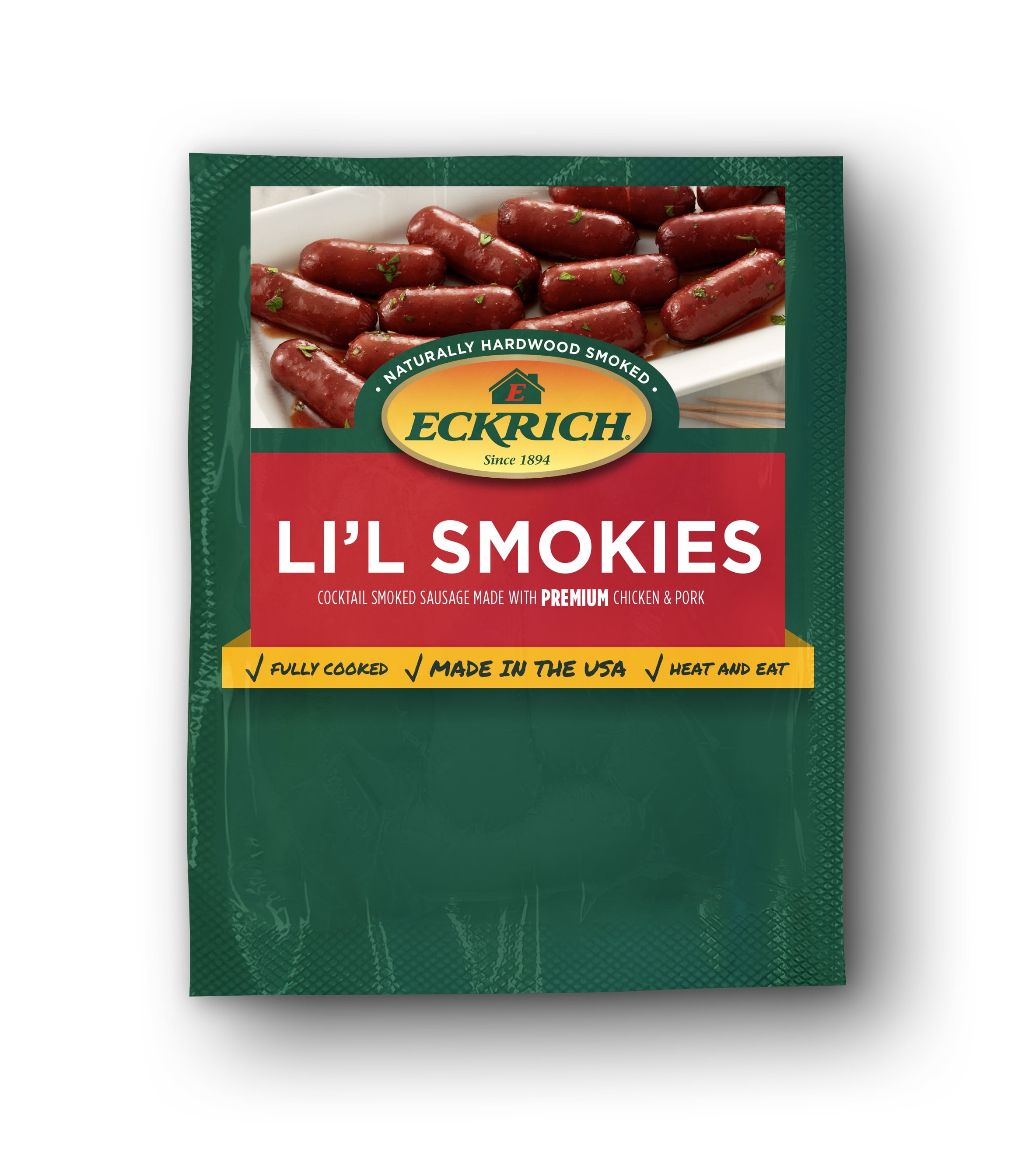 Eckrich Li l Smokies Cocktail Smoked Sausage Links 14 oz