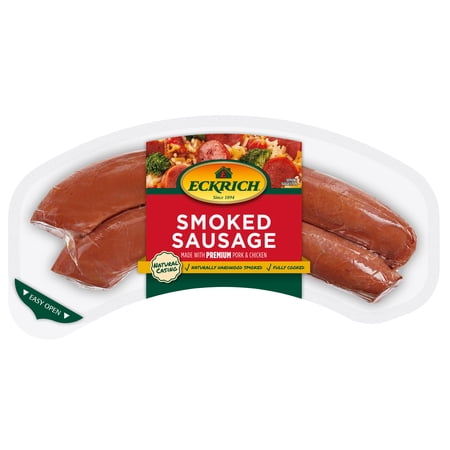 Eckrich Natural Casing Smoked Sausage Rope 13 oz