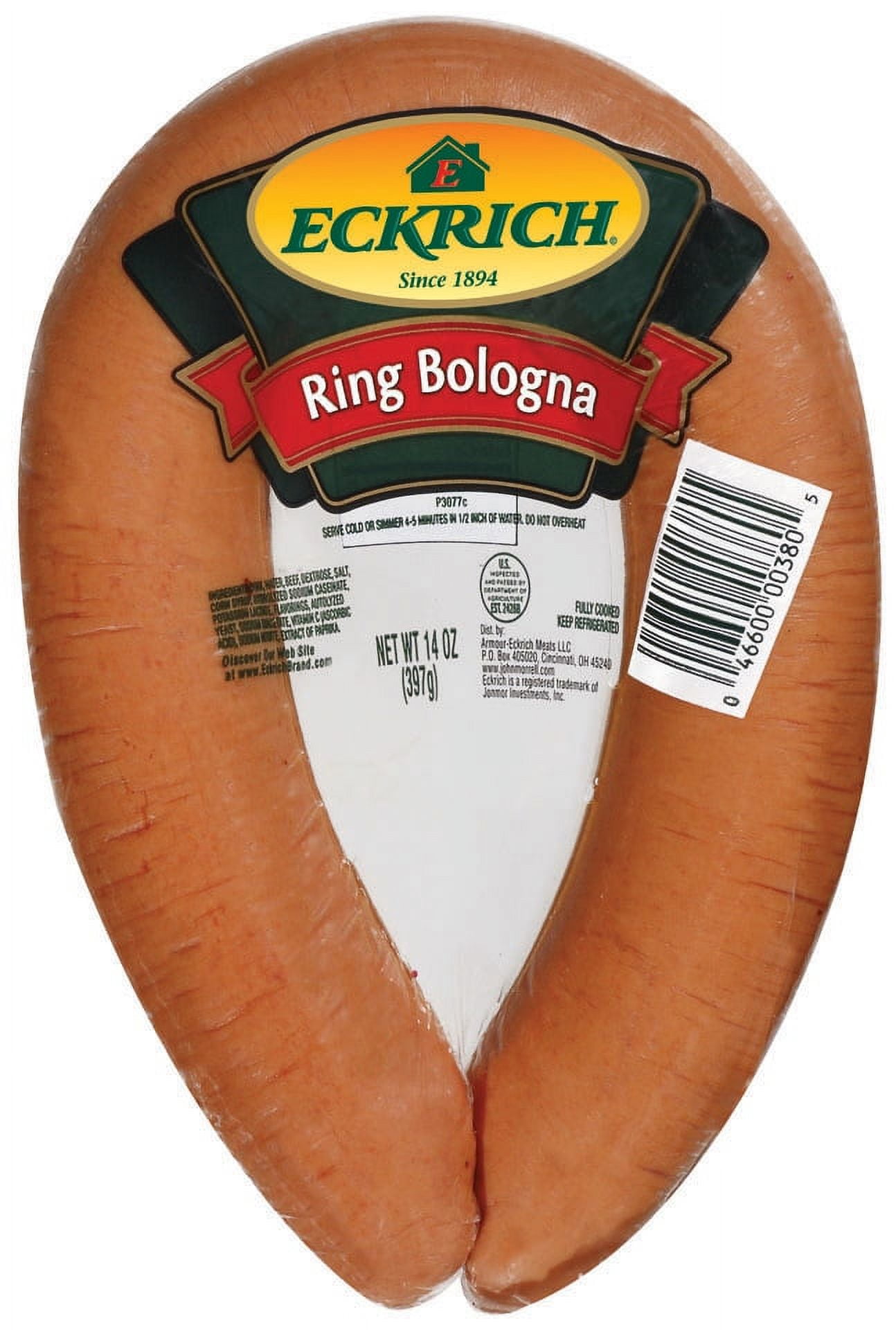 Eckrich Ring Bologna, 14 Oz.