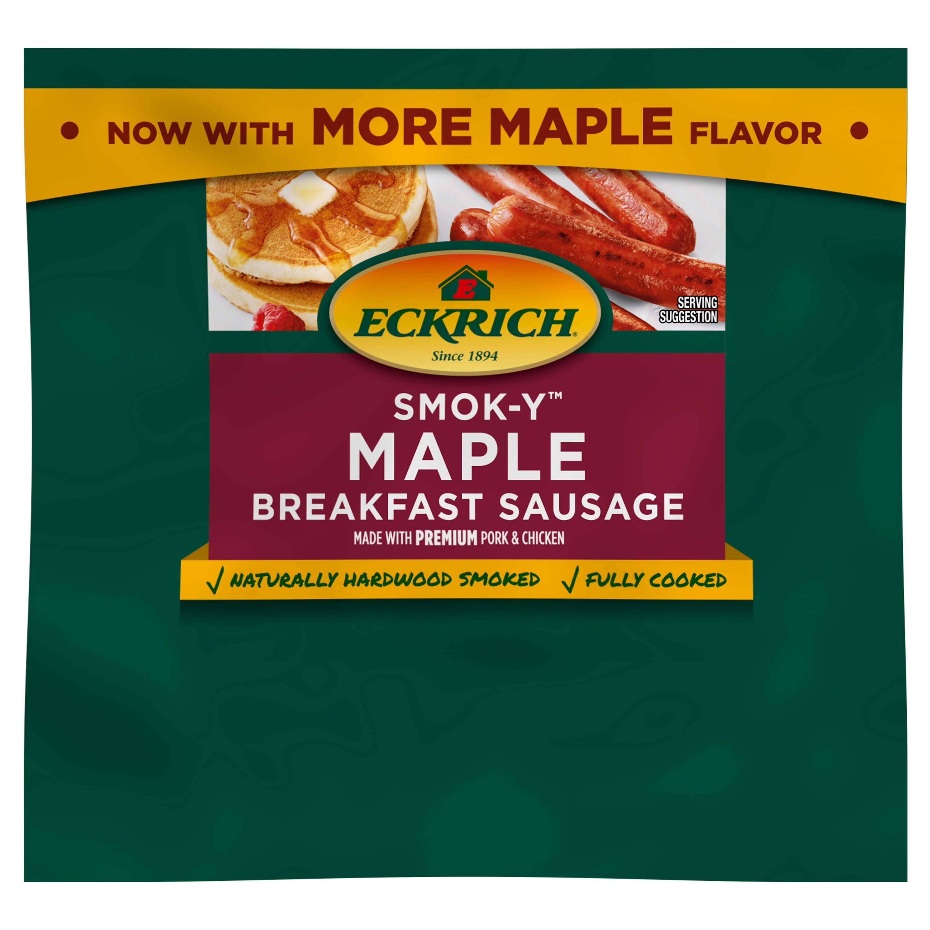 Eckrich Smok-Y Maple Breakfast Smoked Sausage Links, 8.3 oz