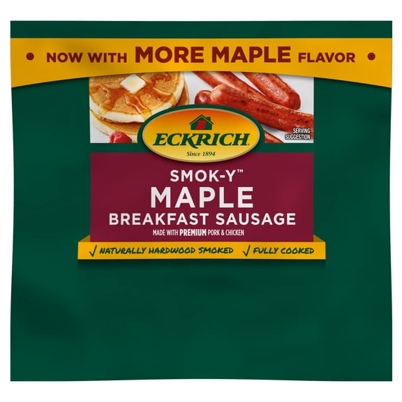 Eckrich Smok-Y Maple Breakfast Smoked Sausage Links, 8.3 oz