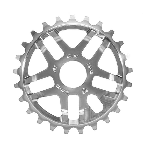 Eclat Abyss Chainring Teeth: 25, 6061-T6 Aluminum, Silver