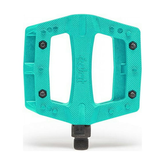 Eclat Contra Platform Pedals, Body: Nylon, Spindle: Cr-Mo, 9/16'', Turquoise, Pair