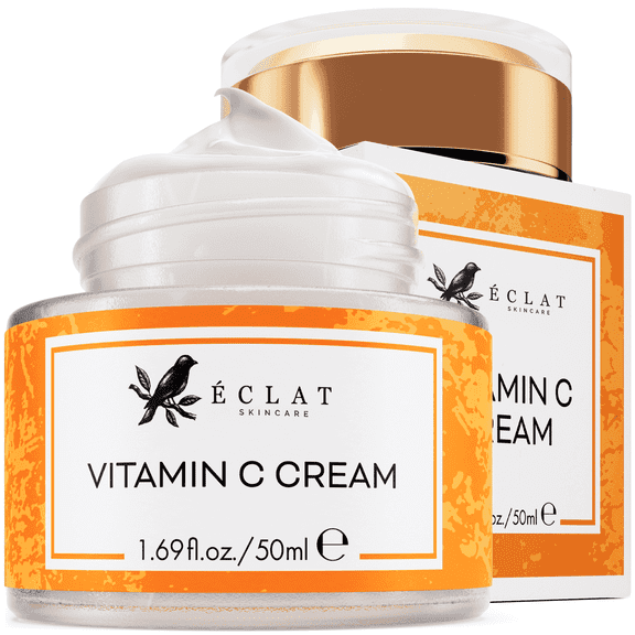 Eclat Skincare Vitamin C Face Moisturizer with 2% Niacinamide and Panthenol, 1.69 fl oz