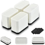 EclatBain Rectangular Adjustable Bed Risers 3&4.3 Inch, 4000 lbs, 4 Pack