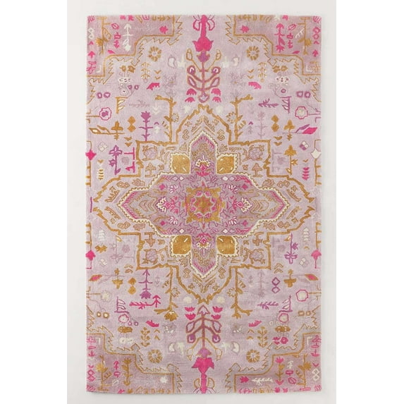 Eclatique Rug Hand-Tufted Bohemian Area Rug | Soft Plush Carpet with Vintage Floral Pattern | Perfect for Living Room, Bedroom & Home Décor | Durable & Premium Wool Blend