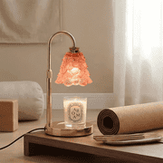 EclatrisLume Candle Warmer Lamp with Timer Dimmable,Lamp Candle Warmer Birthday Gifts for Women, Pink Adjustable Wax Melter Warmer for Jar Candles, House Warmin