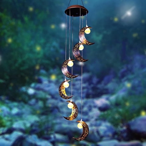EclatrisLume Solar Wind Chimes for Outside,Solar Hanging Lights,Garden Decor Gifts