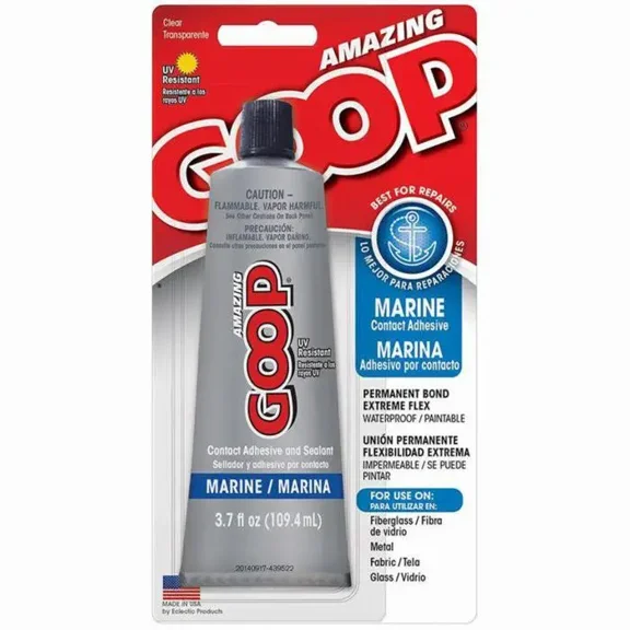 Eclectic Amazing Goop Adhesive Glue, Marine, UV Resistant, Clear, 170011, 3.7 fl. oz.