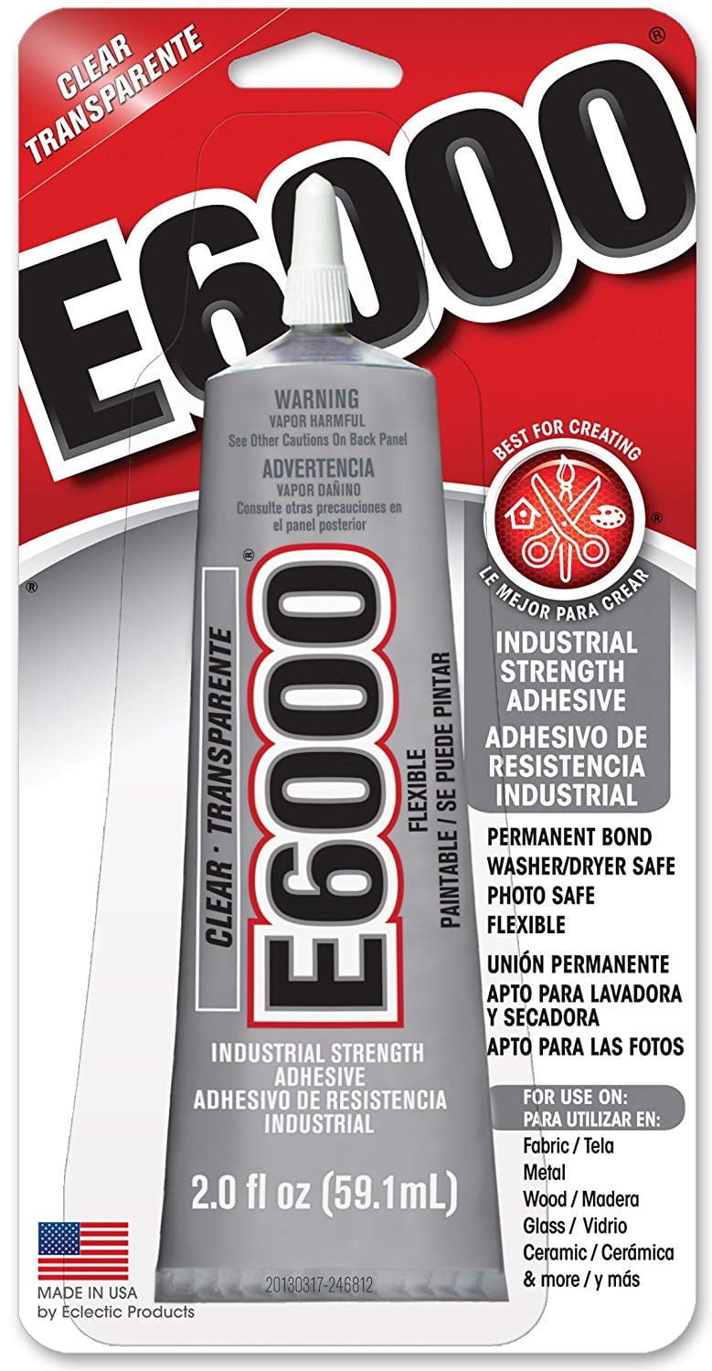E6000 INDUSTRIAL STRENTH Glue Adhesive 0.18 fl.oz - Eureka Crystal Beads