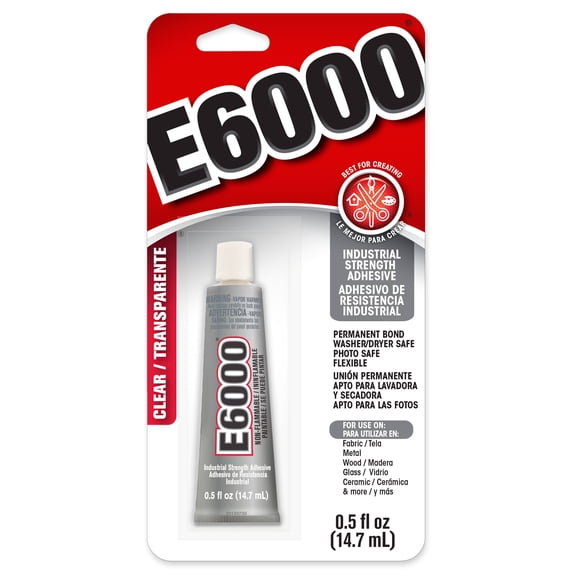 Eclectic E6000 Industrial Hardware Adhesive 0.5 fl. oz. for Various Surfaces