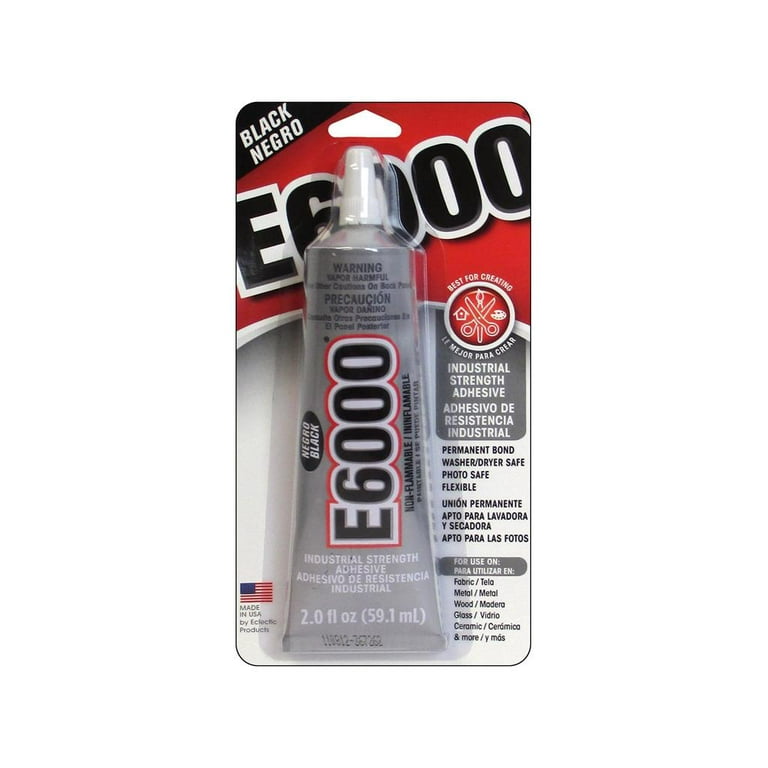 E-6000 Industrial Strength Glue 2 Oz Adhesive Permanent Bond Multi