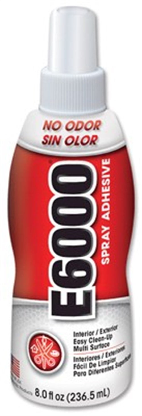 Eclectic E6000 Spray Adhesive Glue, Low Odor, Clear, 8 fl. oz.