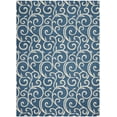 thumbnail image 1 of Eclectic Essentials Blue Bohemian Botanical Area Rug, 1 of 4