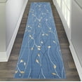 thumbnail image 1 of Eclectic Essentials Botanical Light Blue Area Rug, 1 of 2