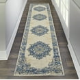 thumbnail image 1 of Eclectic Essentials Center Medallion White Area Rug, 1 of 2