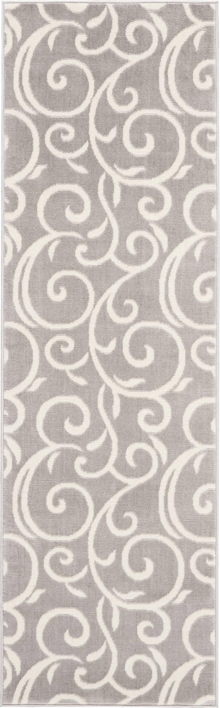 Eclectic Essentials Gray Bohemian Botanical Area Rug - Walmart.com