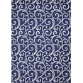 thumbnail image 1 of Eclectic Essentials Navy Bohemian Botanical Area Rug, 1 of 4