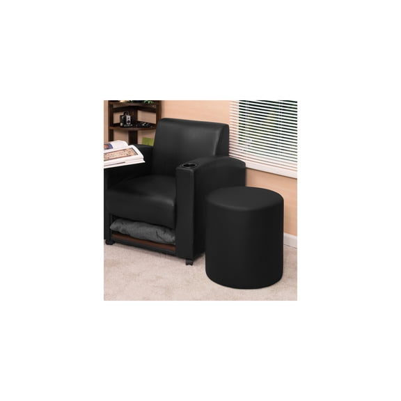 Eclectic Exclusivity Ottoman in Black delivering stylish and functional seating with a sleek design suited for various living spaces