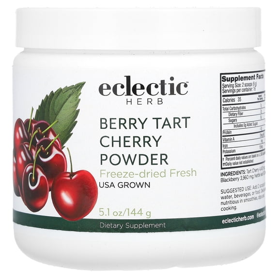 Eclectic Herb Berry Tart Cherry Powder, Joint Support, 5.1 oz (144 g)