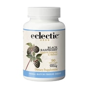 Eclectic Herb - Black Raspberry Capsules | Vegan Superfood Supplement | Nutrition, Vitamins + Minerals | Antioxidant + Immune Support | US-Grown, Natural, Non-GMO, Gluten Free (90 CT | 300 mg)