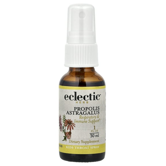 Eclectic Herb Kid's Throat Spray, Propolis Astragalus, 1 fl oz (30 ml)