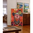 thumbnail image 1 of Eclectic Painting For Modern Spaces, Vibrant Red Wall Art, Matisse Style Maximalist Art, Preppy Kitsch Print Unframed Paper Print, 1 of 5