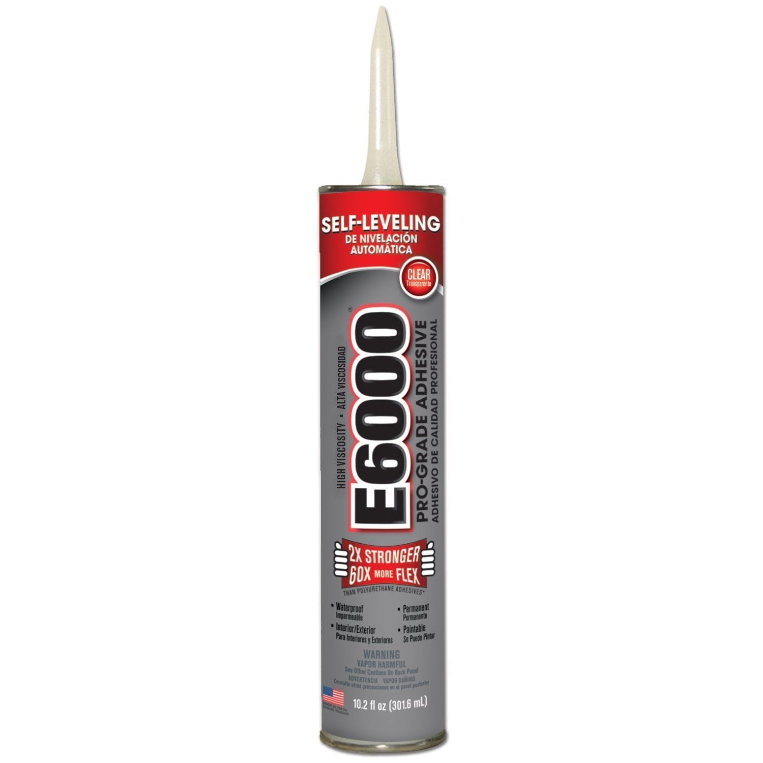 Eclectic Products 222011 2 Pack 10.2 oz. E-6000 High Viscosity Industrial Strength Adhesive, Clear