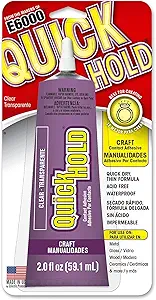 Eclectic Products 380722 Quick Hold Adhesive, 2-oz (Pack of 6)