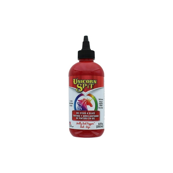 Unicorn Spit Red Wood Stain & Glaze 8oz-Molly Pepper, 8 Fl Oz Pack of 1