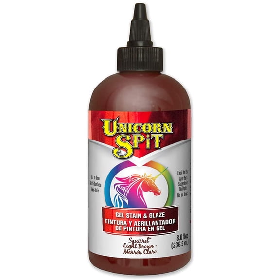 Unicorn Spit Gel Stain and Glaze - Squirrel, 8 oz, Bottle