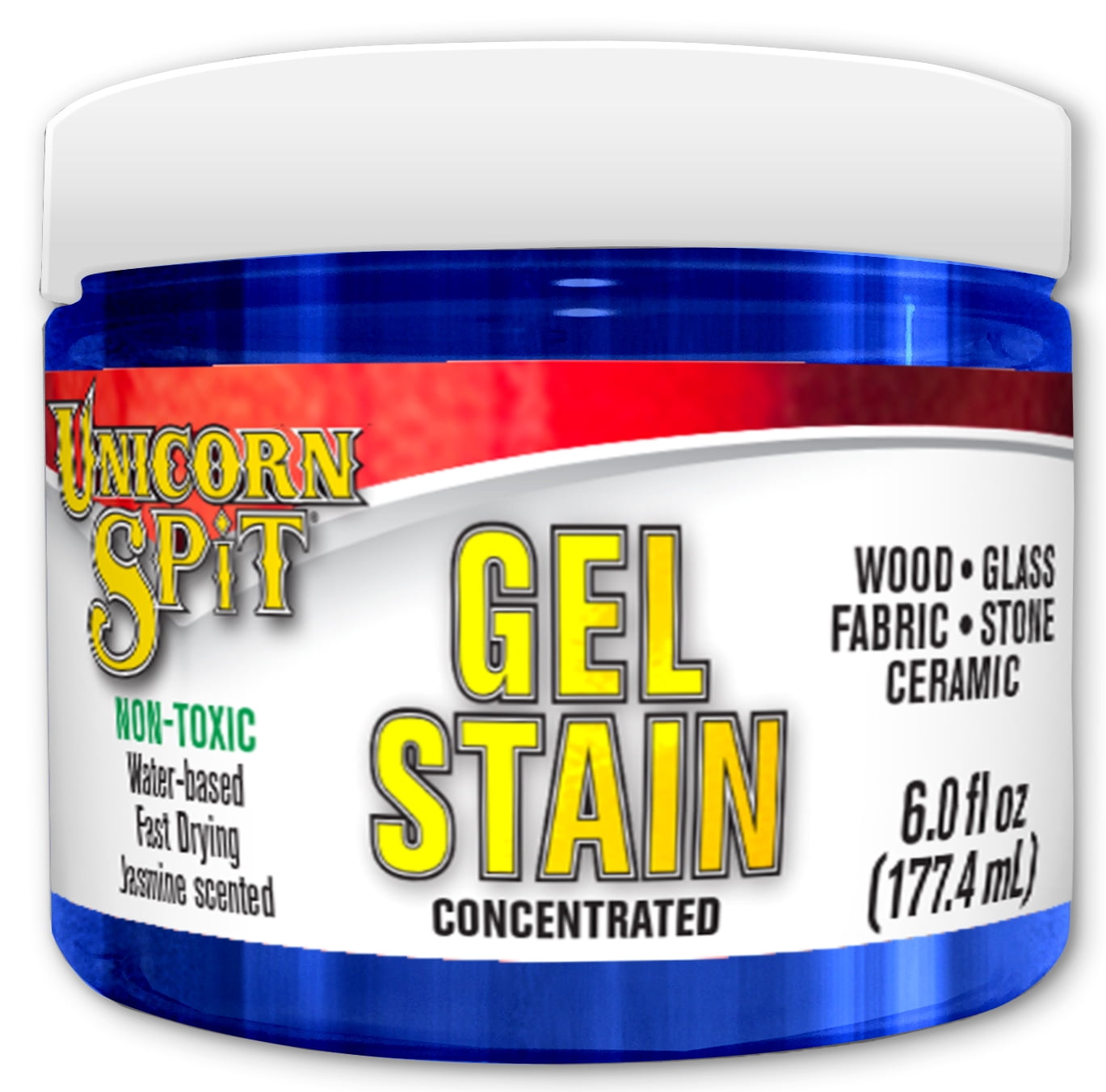 Eclectic Unicorn Spit Gel, Stain, and Glaze 6 oz, Blue Thunder