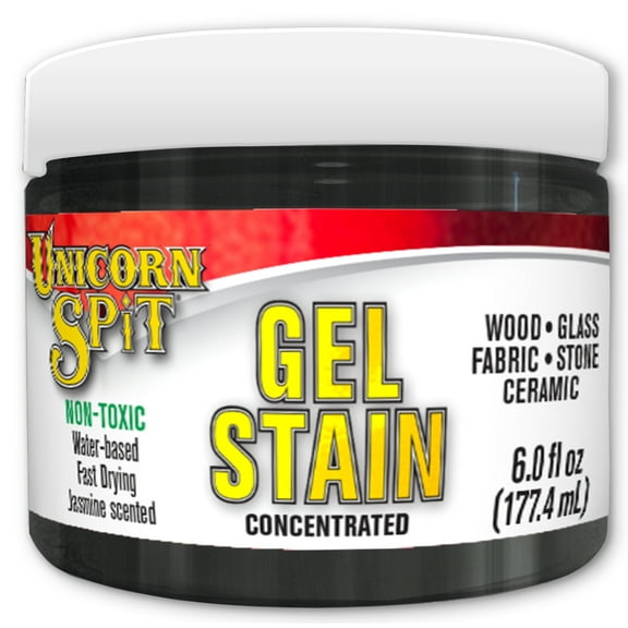 Eclectic Unicorn Spit Gel, Stain, and Glaze 6 oz, Midnight's Blackness