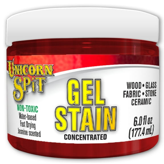 Eclectic Unicorn Spit Gel, Stain, and Glaze 6 oz, Molly Red Pepper