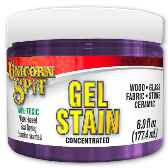 Eclectic Unicorn Spit Gel, Stain, and Glaze 6 oz, Purple Hill Majesty